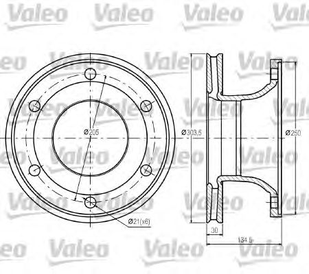 VALEO 187044 Discofreno