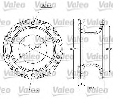 VALEO 187104 Discofreno