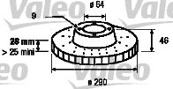 VALEO 187155 Discofreno