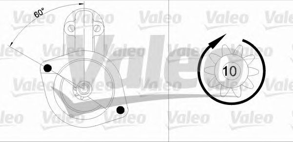 VALEO 455624 Motorino d'avviamento-Motorino d'avviamento-Ricambi Euro