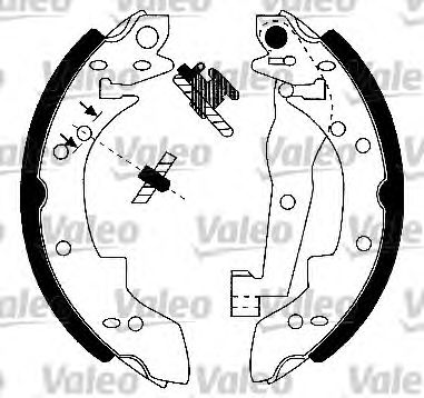 VALEO 553660 Kit ganasce freno-Kit ganasce freno-Ricambi Euro