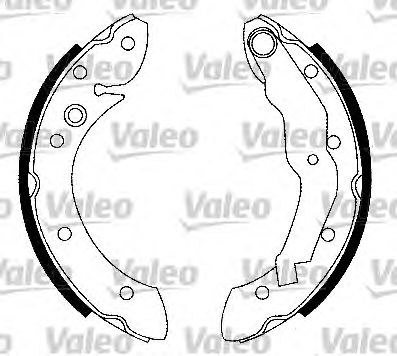 VALEO 553730 Kit ganasce freno