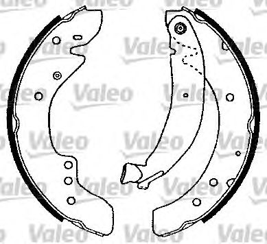 VALEO 553774 Kit ganasce freno