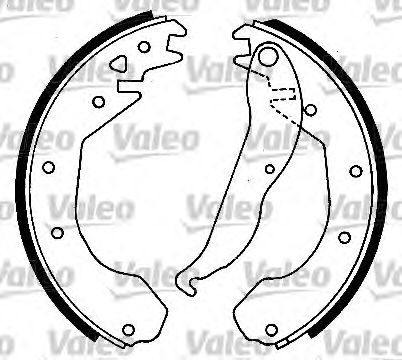 VALEO 553784 Kit ganasce freno-Kit ganasce freno-Ricambi Euro