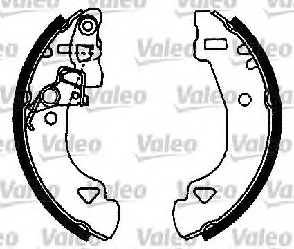 VALEO 553818 Kit ganasce freno