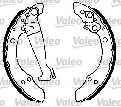 VALEO 553823 Kit ganasce freno