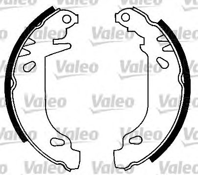 VALEO 553831 Kit ganasce freno-Kit ganasce freno-Ricambi Euro