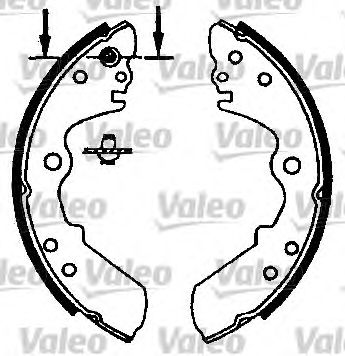 VALEO 553865 Kit ganasce freno