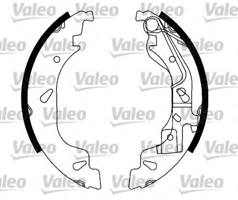 VALEO 553883 Kit ganasce freno