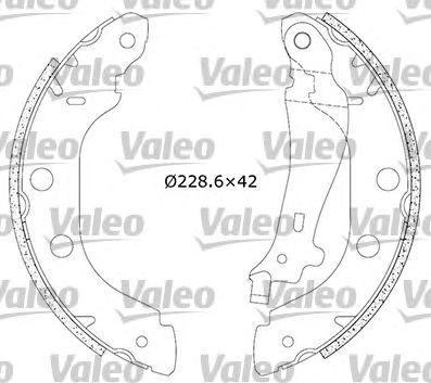 VALEO 554639 Kit ganasce freno-Kit ganasce freno-Ricambi Euro