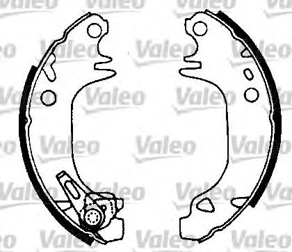 VALEO 554667 Kit ganasce freno