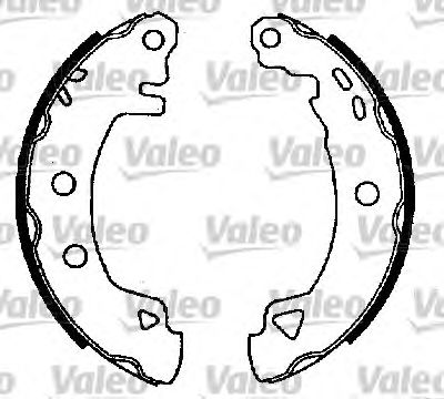 VALEO 554720 Kit ganasce freno