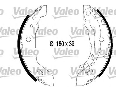 VALEO 554756 Sada brzdových...