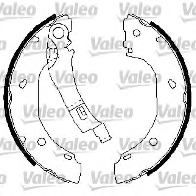 VALEO 554762 Kit ganasce freno