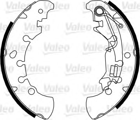 VALEO 554820 Kit ganasce freno