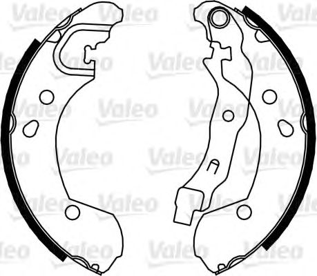 VALEO 554832 Kit ganasce freno