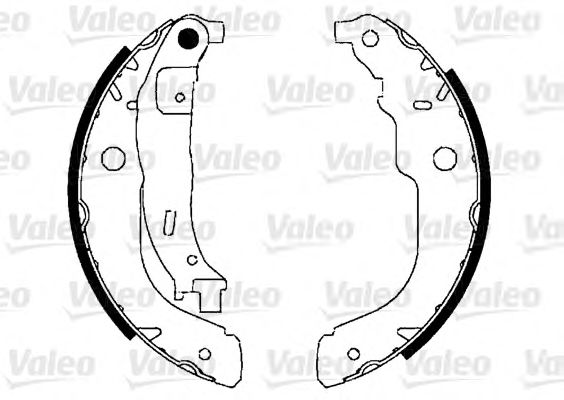 VALEO 554897 Kit ganasce freno