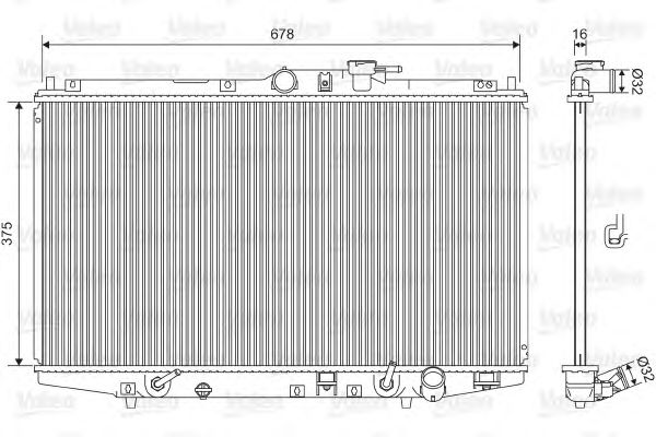 VALEO 734717 Radiatore,...