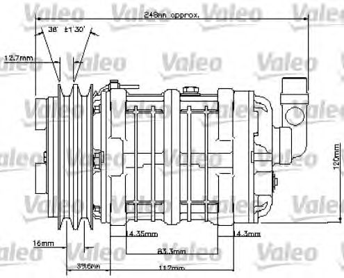 VALEO 815808 Compressore, Climatizzatore