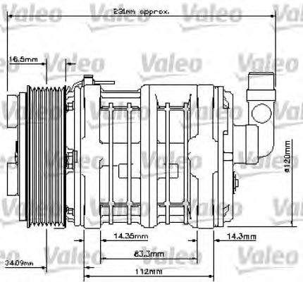 VALEO 815816 Compressore, Climatizzatore