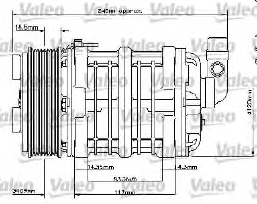 VALEO 815834 Compressore, Climatizzatore-Compressore, Climatizzatore-Ricambi Euro