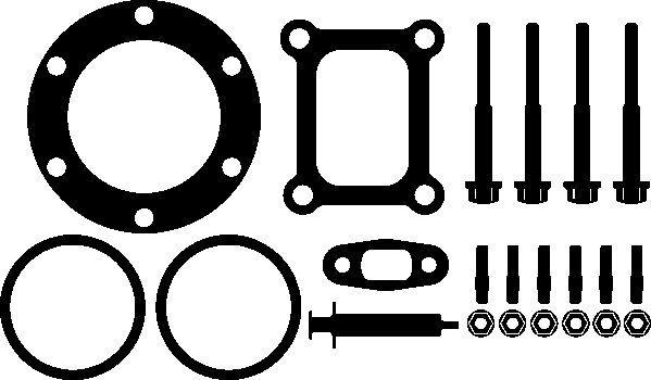 ELRING 434.360 Kit montaggio, Compressore