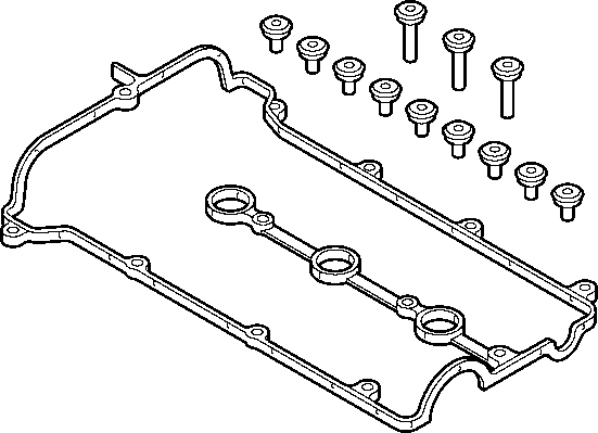 ELRING 658.980 Kit guarnizioni, Copritestata