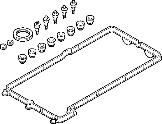 ELRING 725.340 Gasket Set,...