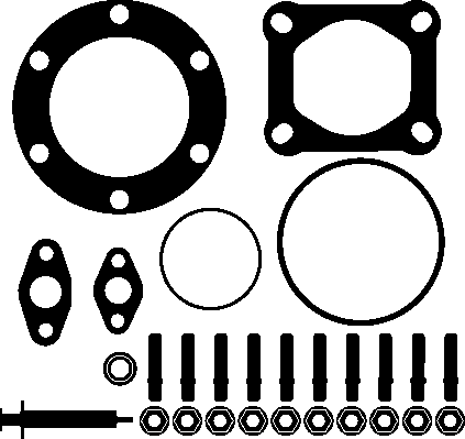 ELRING 740.650 Kit montaggio, Compressore