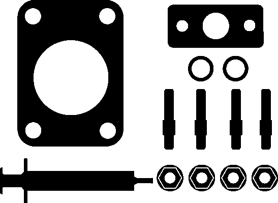 ELRING 745.120 Kit montaggio, Compressore