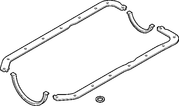 ELRING 751.040 Kit guarnizioni, Coppa olio-Kit guarnizioni, Coppa olio-Ricambi Euro