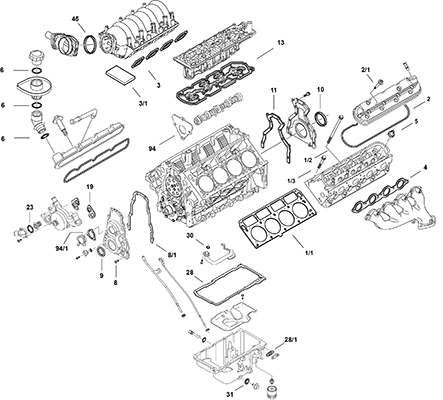 ELRING LS Gen IV L99 Dichtungsvollsatz, Motor