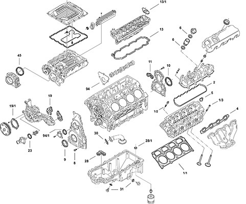 ELRING LS Gen V LT4 Dichtungsvollsatz, Motor
