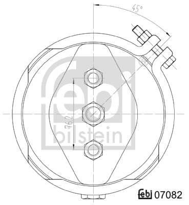 FEBI BILSTEIN 07082 Cilindro freno a membrana