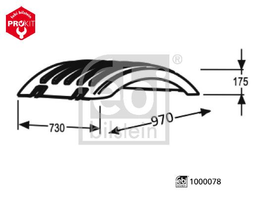 FEBI BILSTEIN 1000078 Φτερό επάνω πίσω αριστερά πίσω δεξιά for SCANIA