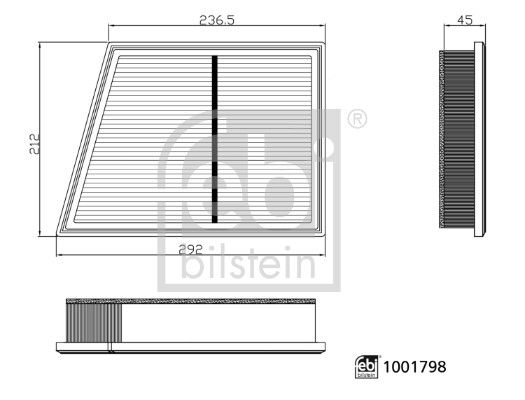 FEBI BILSTEIN 1001798 Air Filter