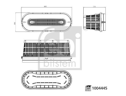 FEBI BILSTEIN 1004445 Air Filter