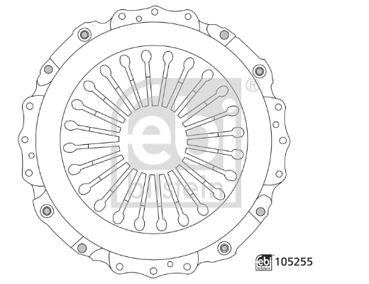 FEBI BILSTEIN 105255 Spingidisco frizione