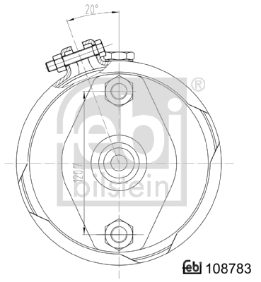 FEBI BILSTEIN 108783 Cilindro freno a membrana