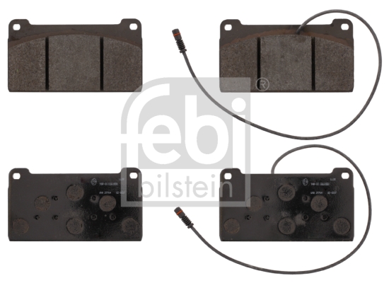 FEBI BILSTEIN 16697 Bremsbelagsatz, Scheibenbremse