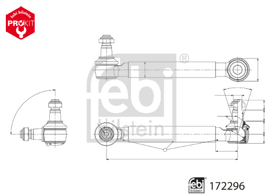 FEBI BILSTEIN 172296 ProKit Stange/Strebe, Stabilisator
