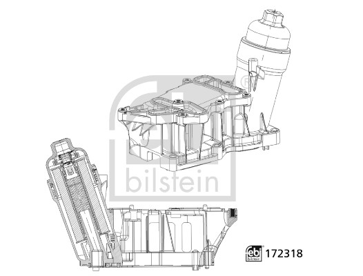 FEBI BILSTEIN 172318 febi Plus Gehäuse, Ölfilter