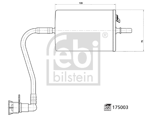 FEBI BILSTEIN 175003 Filtro carburante-Filtro carburante-Ricambi Euro