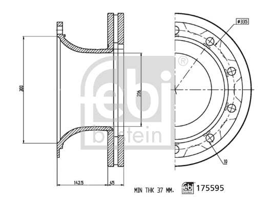 FEBI BILSTEIN 175595 Disc...