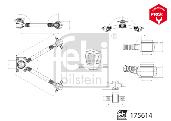 FEBI BILSTEIN 175614 ProKit Lenker, Radaufhängung