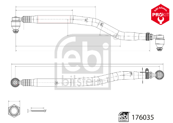 FEBI BILSTEIN 176035 ProKit Lenkstange