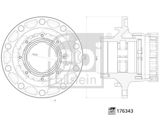 FEBI BILSTEIN 176343 kerékagy