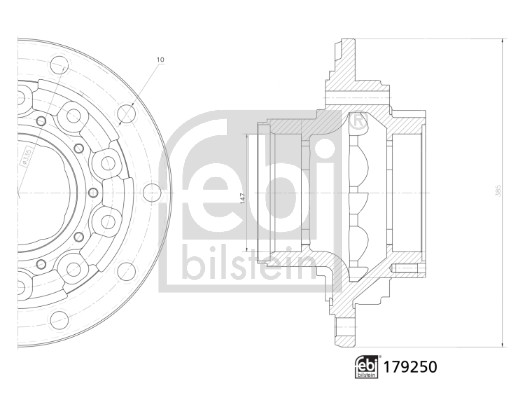 FEBI BILSTEIN 179250 Radnabe