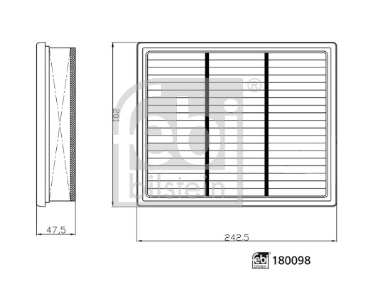 FEBI BILSTEIN 180098 légszűrő