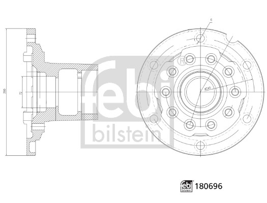 FEBI BILSTEIN 180696 Radnabe